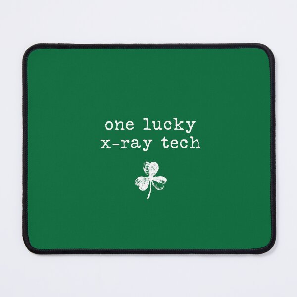 Item preview, One Lucky X-Ray Tech – Radiology Valentine / St. Patrick’s Minimalist Quote Design designed and sold by MyMomentShirt.