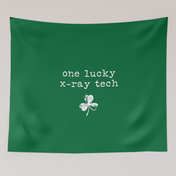 Item preview, One Lucky X-Ray Tech – Radiology Valentine / St. Patrick’s Minimalist Quote Design designed and sold by MyMomentShirt.