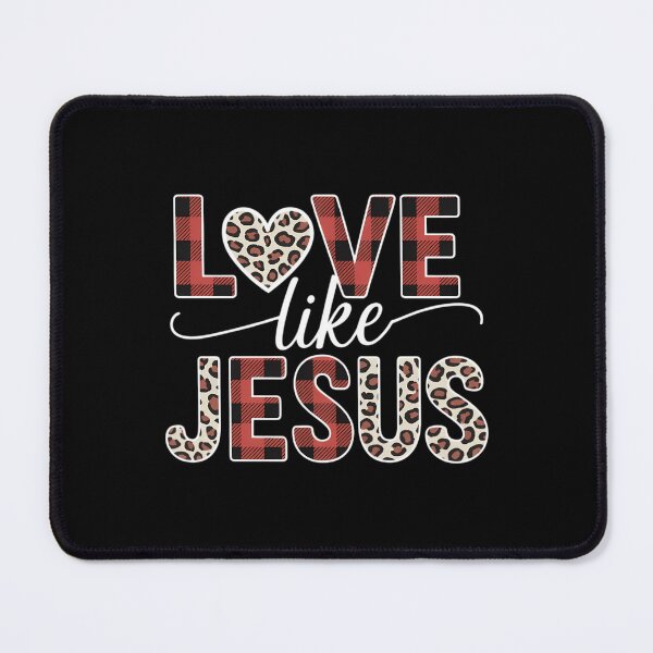 Item preview, Love Like Jesus Christian God Cheetah Leopard Valentine Day designed and sold by DentistLegal.