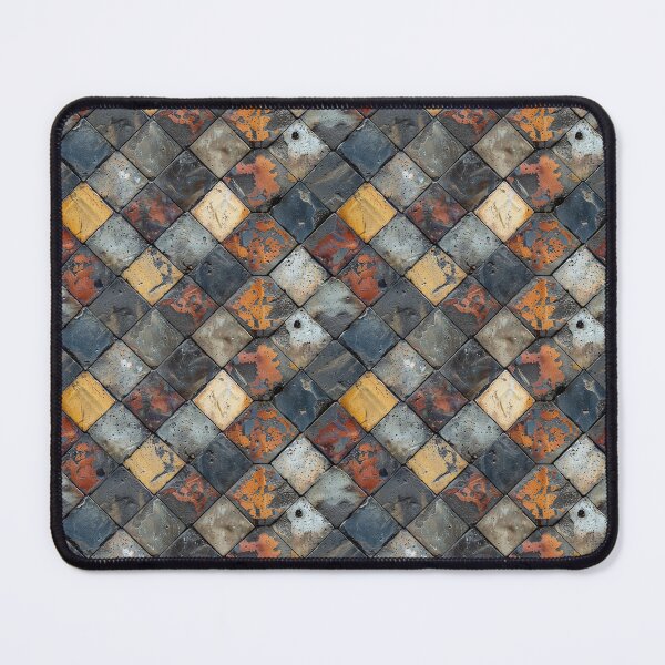 Item preview, Distressed Urban Square Diagonal Stone Tile Pattern designed and sold by NTGUILTY.
