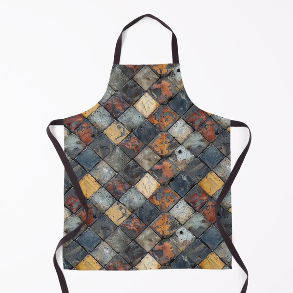 Item preview, Distressed Urban Square Diagonal Stone Tile Pattern designed and sold by NTGUILTY.