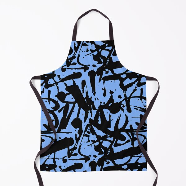 Aperçu de l'œuvre Graffitis bleus et noirs créée et vendue par ViaARTfactory.