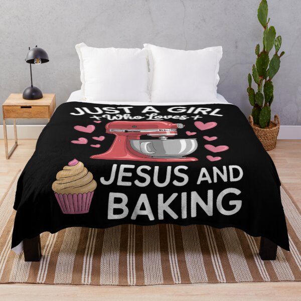 Item preview, Just A Girl Who Loves Jesus And Baking designed and sold by DentistLegal.