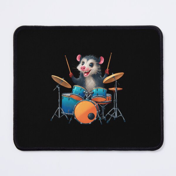Item preview, Cute Opossum Playing Drums Opossums Drummer Music designed and sold by RuthSheila.