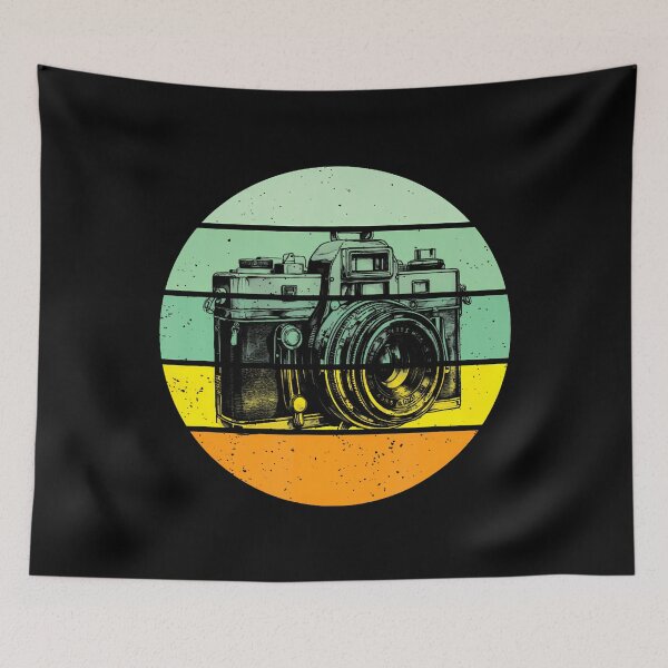 Item preview, Retro Camera Picture Camera Man Photography Vintage designed and sold by BarbaraLillie.