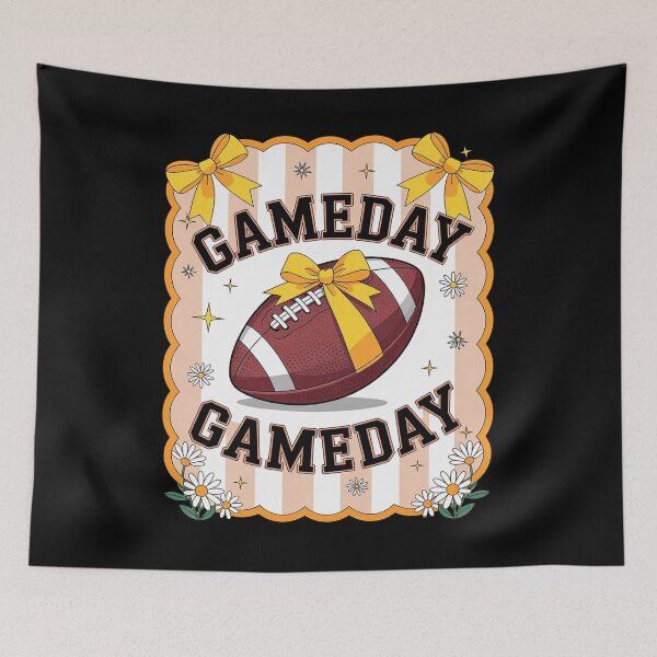 Item preview, Football Coquette Bow Game Day American Football Mom Girl  designed and sold by lilLilaBatArt.