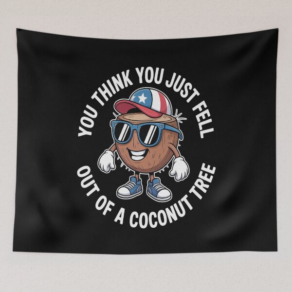 Item preview, Coconut Tree Political Humor Statement USA designed and sold by Moxizz.