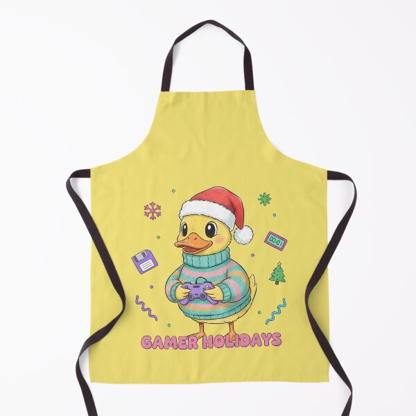 Item preview, Cozy Christmas Gamer Duck Sticker: Holiday Controller & Retro Floppy Disk Aesthetic designed and sold by cozy corner co. .