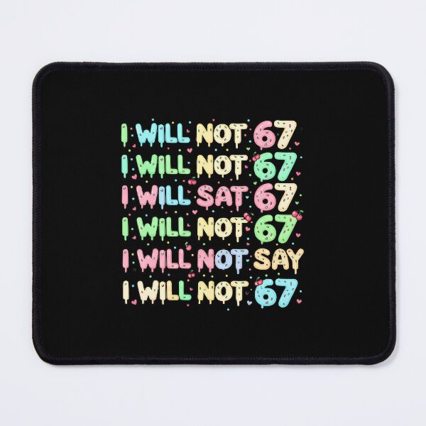 Item preview, 67 Write Lines Six Seven Meme Funny 6 7 Joke designed and sold by PeggyBeverly.