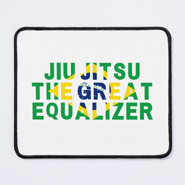 Item preview, Jiu-Jitsu The Great Equalizer Brazilian Flag White designed and sold by LudusRoom.