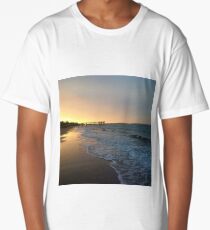 Sunset on the beach by the bay 1 Long T-Shirt
