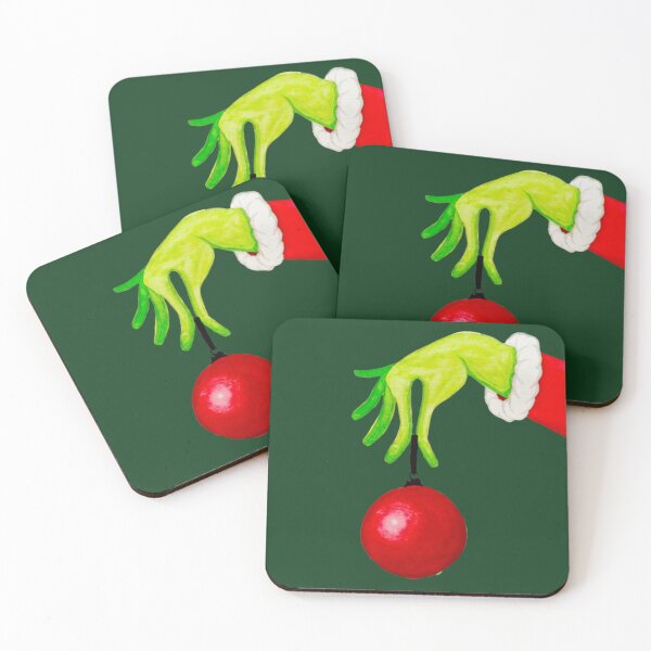 Item preview, Hand-painted with watercolor - Grinch's hand holding a Christmas ornament. designed and sold by Greitas.