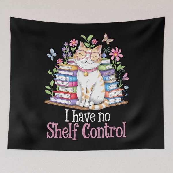 Item preview, Retro I Have No Shelf Control Cat Bookworm Squad Literature designed and sold by TommieJune.