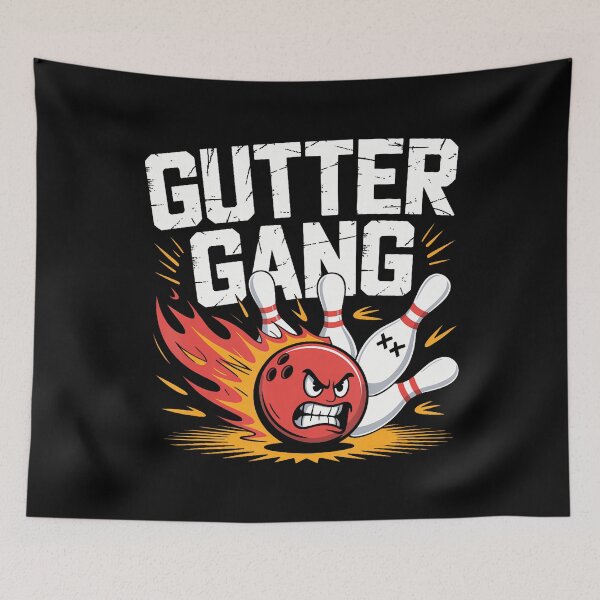 Item preview, Gutter Gang Funny Bowling s Gutter Bowling League designed and sold by RuthSheila.