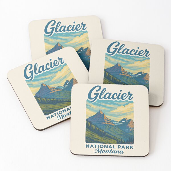Item preview, Glacier National Park Sticker designed and sold by Gideon Emmerich.