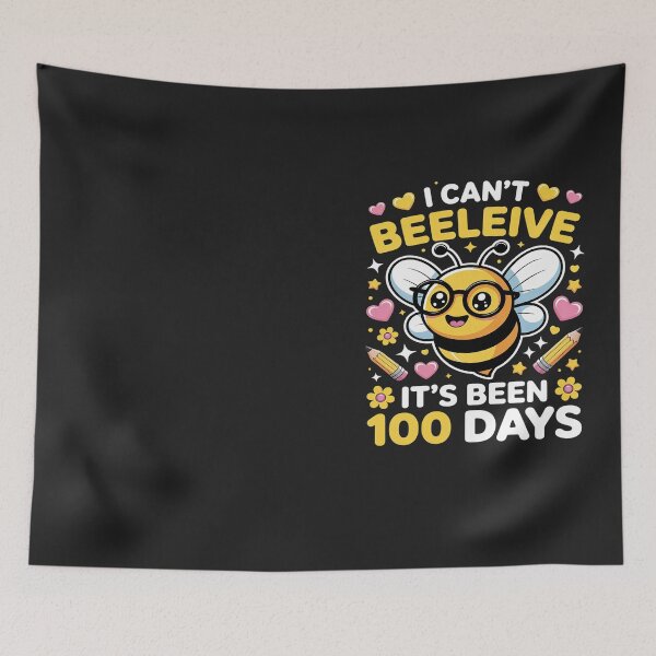 Item preview, I Can't Believe Its Been 100 Days Cute Bee 100th Day School designed and sold by Hofersofer.