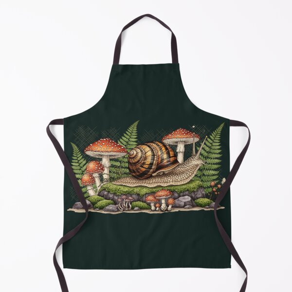 Item preview, Goblincore Tiger Snail Vintage Botanical Forest Art designed and sold by saiful020.