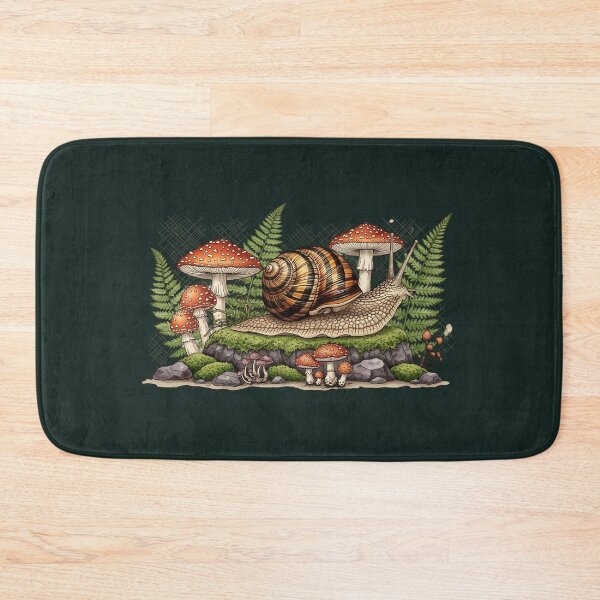Item preview, Goblincore Tiger Snail Vintage Botanical Forest Art designed and sold by saiful020.
