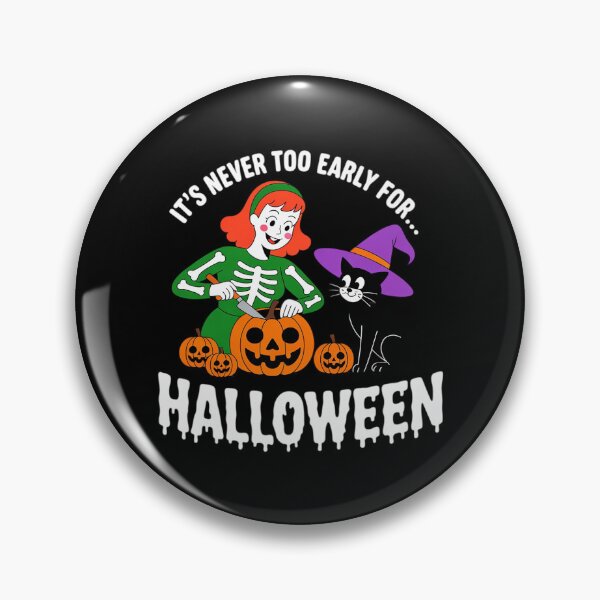 Item preview, Its Never Too Early for Halloween Cat Pumpkin Jack O Lantern designed and sold by ProudForFunny.
