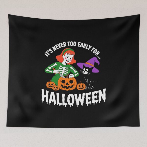 Item preview, Its Never Too Early for Halloween Cat Pumpkin Jack O Lantern designed and sold by ProudForFunny.