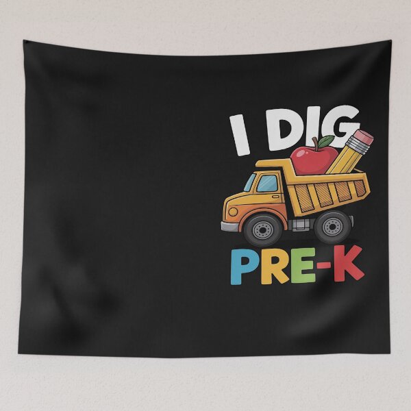 Item preview, I Dig Pre-K Teacher Student Truck School designed and sold by Hofersofer.