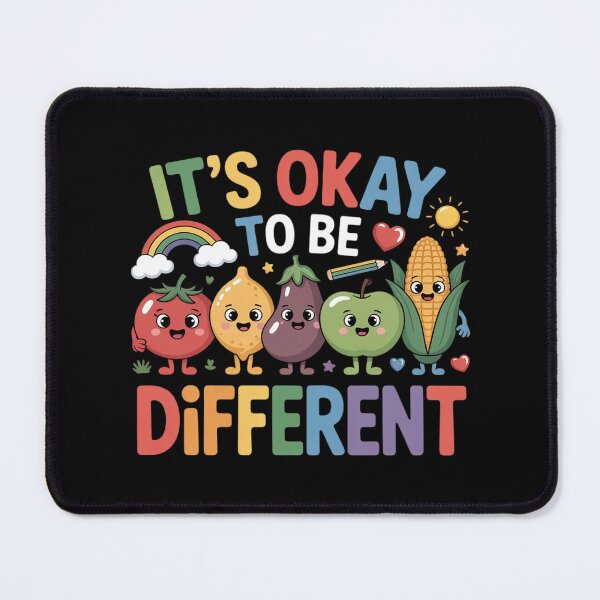 Item preview, It's Ok to Be Different Apple Teacher Autism Awareness designed and sold by ProudForFunny.
