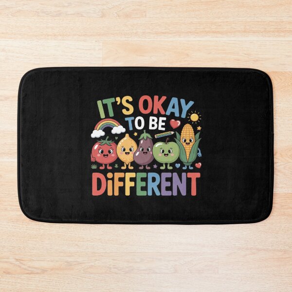 Item preview, It's Ok to Be Different Apple Teacher Autism Awareness designed and sold by ProudForFunny.