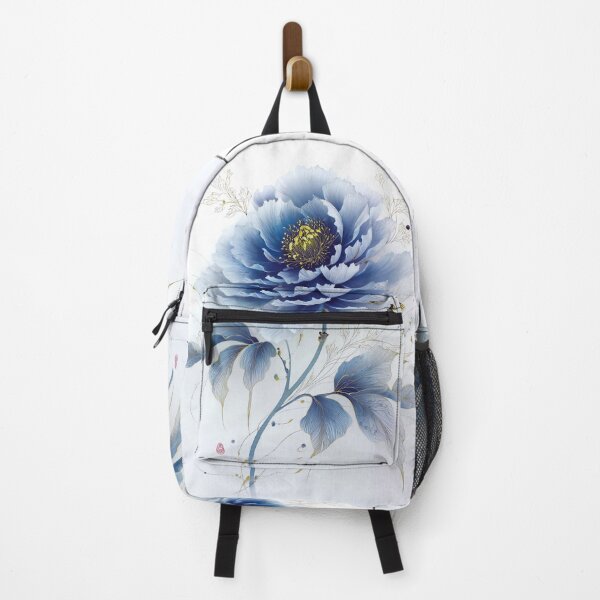 Item preview, Elegant Blue Peony Botanical Art designed and sold by PaintbrushPlace.