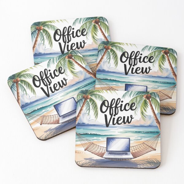 Item preview, Office View Beach Laptop designed and sold by ACRShop.