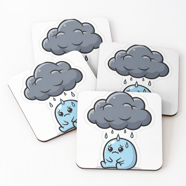 Item preview, The Anxious Blob Under Rain Cloud designed and sold by saiful020.