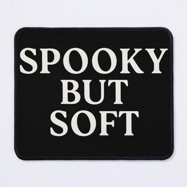 Item preview, Spooky But Soft – Cute Goth Aesthetic Text Design designed and sold by Mouraludia.