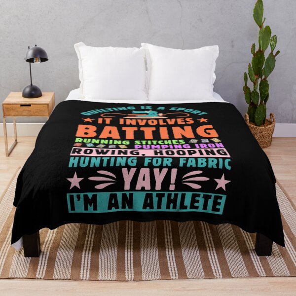 Item preview, Quilting Is A Sport Funny Quilt Sayings Sewer Quilter designed and sold by EarlineRenee.