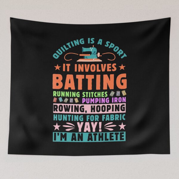 Item preview, Quilting Is A Sport Funny Quilt Sayings Sewer Quilter designed and sold by EarlineRenee.
