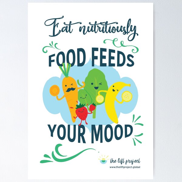 Item preview, Food feeds your mood designed and sold by TheLiftProject.