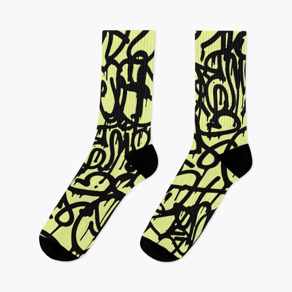 Item preview, Squiggle Graffiti on Yellow designed and sold by ViaARTfactory.