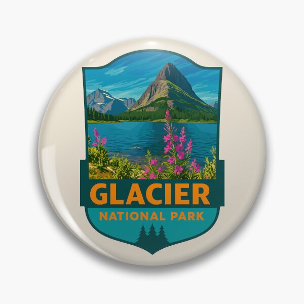 Artikelvorschau, Aufkleber für den Glacier-Nationalpark entworfen und verkauft von Gideon Emmerich.