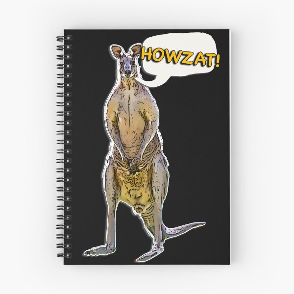 Item preview, Aussie Kangaroo Cartoon with Speech Bubble Saying Howzat designed and sold by Michael van der Hoorn.