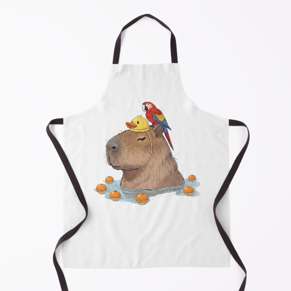 Item preview, Wholesome Capybara with Macaw, Ducks, and Oranges designed and sold by saiful020.