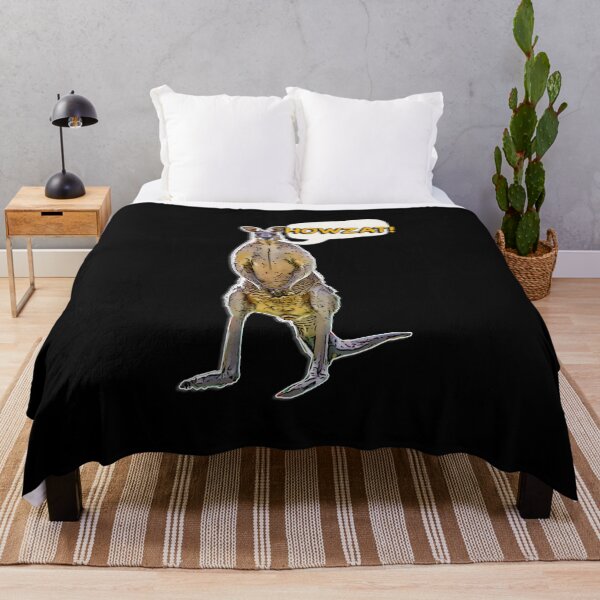 Item preview, Aussie Kangaroo Cartoon with Speech Bubble Saying Howzat designed and sold by Michael van der Hoorn.