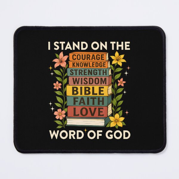 Item preview, I Stand On Word Of God Faith Book Stack Jesus Faith designed and sold by AndreaBonnie.
