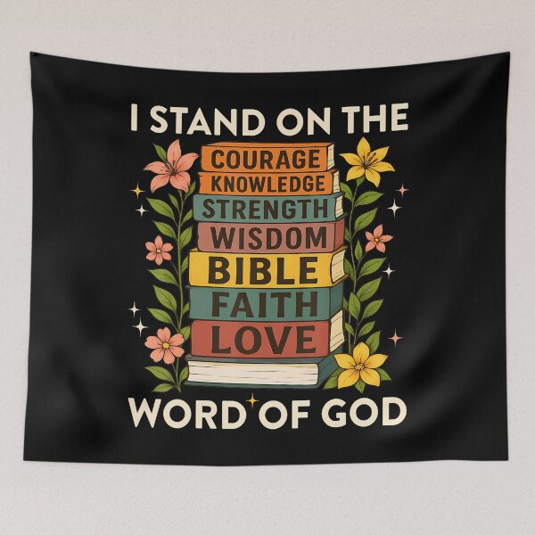 Item preview, I Stand On Word Of God Faith Book Stack Jesus Faith designed and sold by AndreaBonnie.