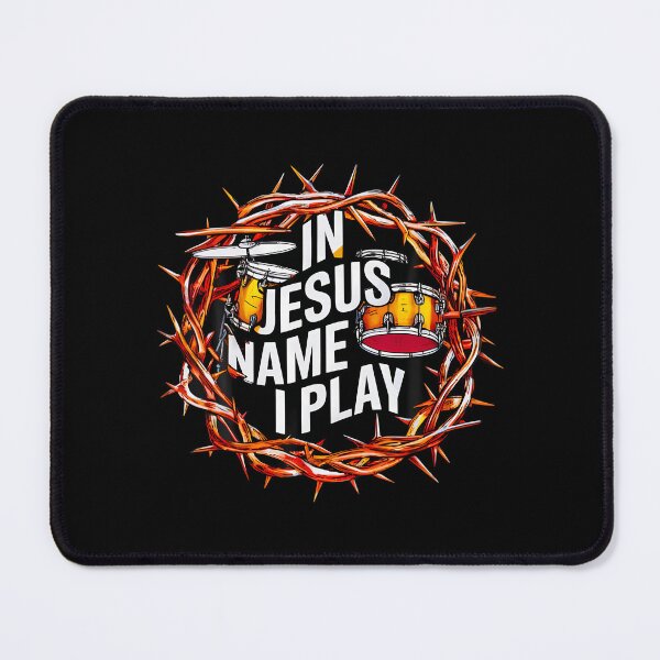 Item preview, In Jesus Name I Play Drum Drummer Christian Music Band Drums designed and sold by EileenDeana.