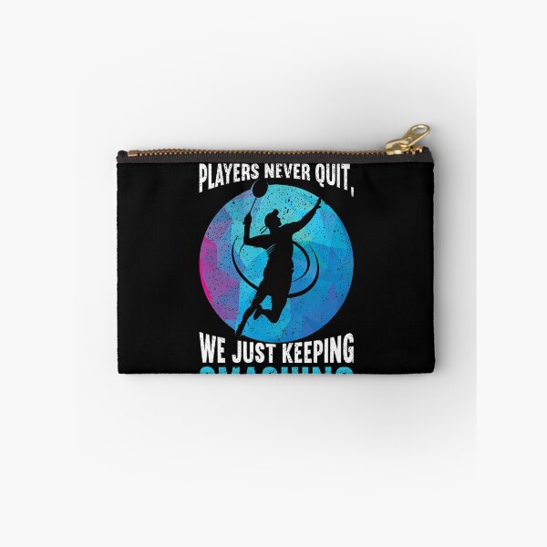 Item preview, Players Never Quit We Just Keep Smashing Funny Badminton designed and sold by DollieMichele.