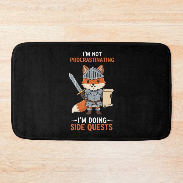 Item preview, Video Games Not Procrastinating Doing Side Quests Gamer Fox designed and sold by JaimeTrudie.