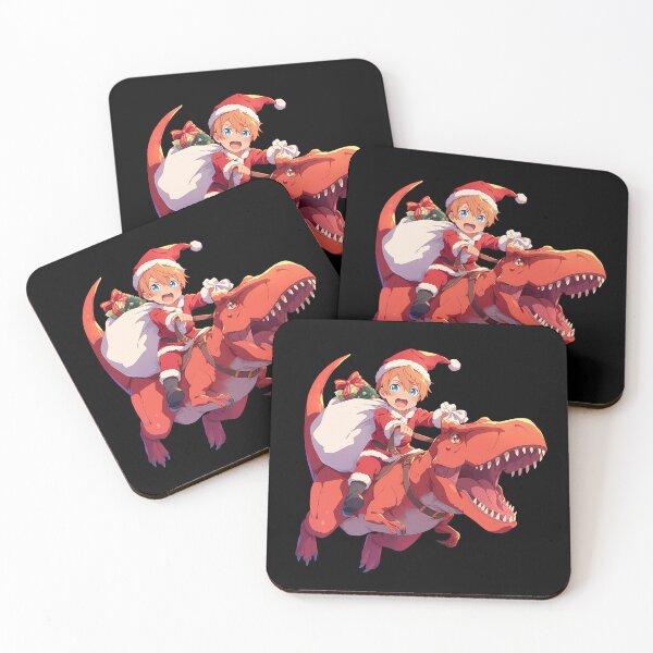 Item preview, Eugeo Riding Santa Dinosaur With Gifts In Sword Art Online Anime designed and sold by CarlosBender.