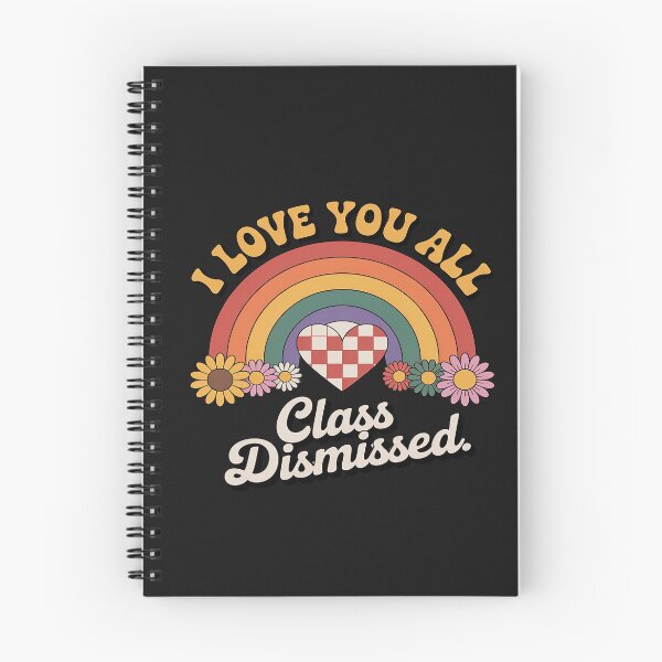 Item preview, I Love You All Class Dismissed Retro Groovy Teacher Rainbow designed and sold by Hofersofer.