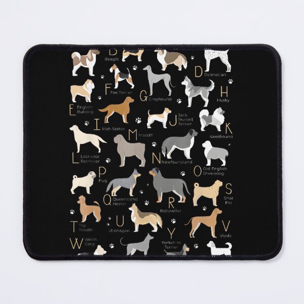 Item preview, Dog Breeds Alphabet: Canine Companions A-Z By Merch, Limited Edition, Perfect Gift For You And Frie designed and sold by Tara Ware.