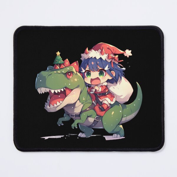 Item preview, Ichigo Riding Green T-Rex In Santa Suit Christmas Darling Franxx Anime designed and sold by CarlosBender.