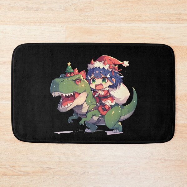 Item preview, Ichigo Riding Green T-Rex In Santa Suit Christmas Darling Franxx Anime designed and sold by CarlosBender.