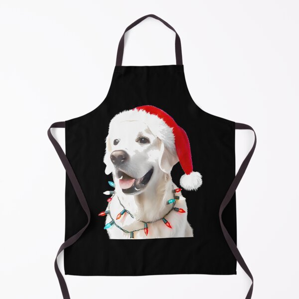 Item preview, Christmas English Cream Golden Retriever Santa Lights By Merch, Limited Edition, Perfect Gift For Y designed and sold by Tara Ware.